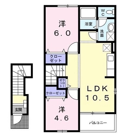 クレストールＳの物件間取画像